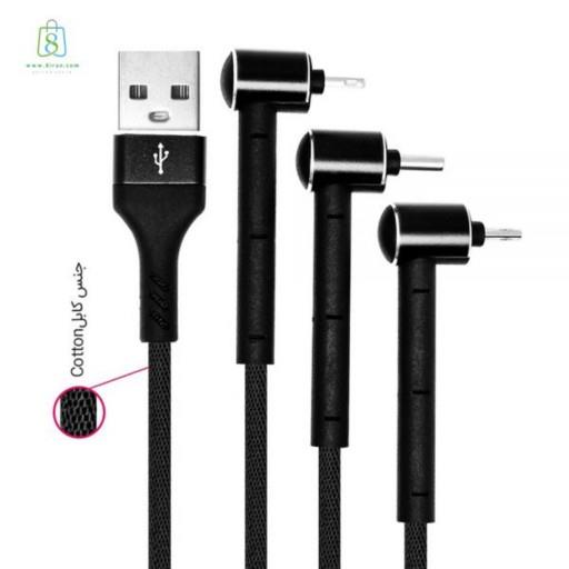 کابل سه سر(میکرو-لایتنینگ-تایپ سی) TSCO TCA100